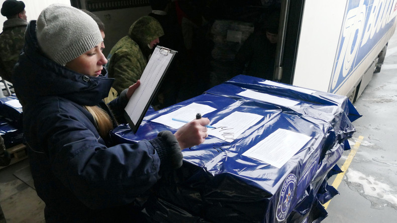 Russland liefert gut 500 Tonnen humanitäre Hilfe nach Donezk und Lugansk