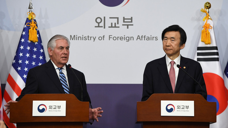 US-Außenminister droht Nordkorea: Unsere strategische Geduld ist am Ende, bereit für Militärschlag