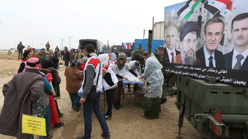 Russische Militärs liefern syrischen Einwohnern fast 27 Tonnen Hilfsgüter