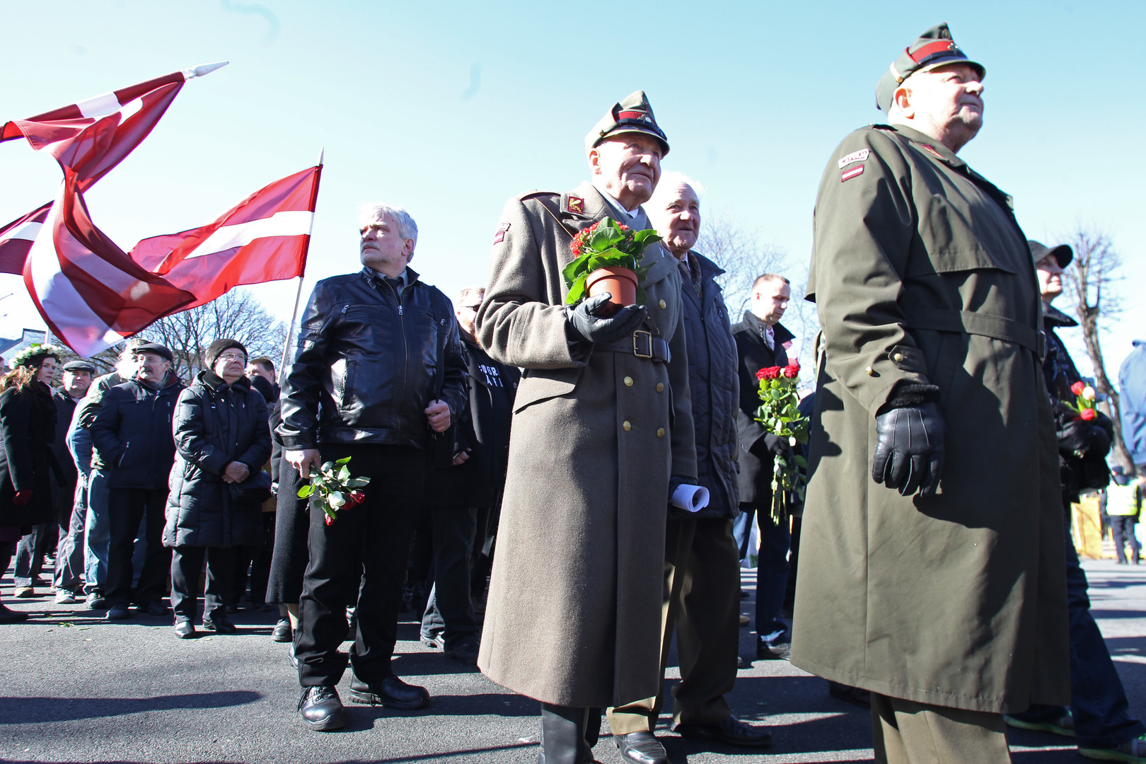 Gedenkmarsch in Riga am 16. März 2017.