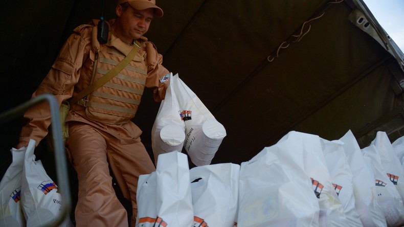 Russland und UNO liefern syrischen Einwohnern 22,2 Tonnen humanitäre Hilfe