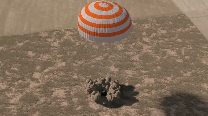 Drei Astronauten kehren nach 173 Tagen von ISS zurück