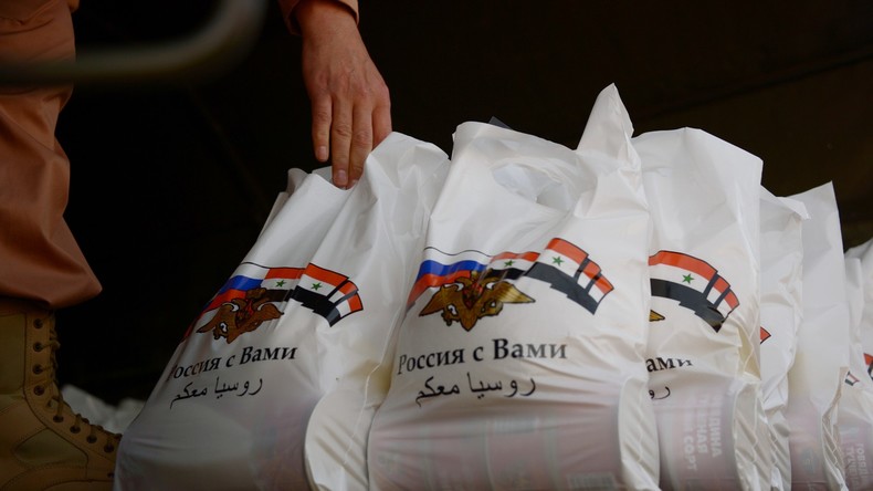 Russland liefert an Syrien 4,5 Tonnen Hilfsgüter