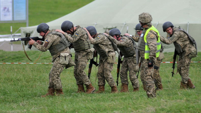 Ukrainische Streitkräfte führen Militärübungen unweit der Krim durch