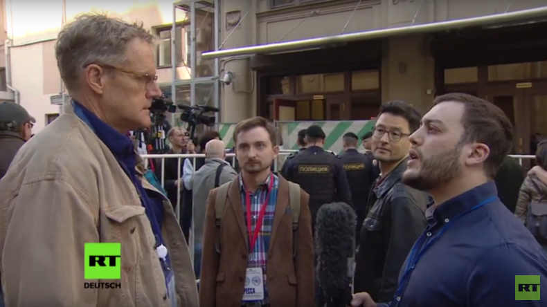 Anti-Putin-Kundgebung in Moskau: Wenige Teilnehmer, viele Journalisten