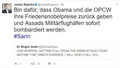 Gespenstische Inszenierung: Angeblicher Giftgasangriff in Syrien dient als Sprungbrett
