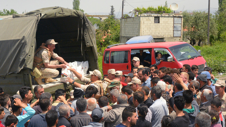 Russland verteilt in Syrien mehr als vier Tonnen humanitäre Hilfe