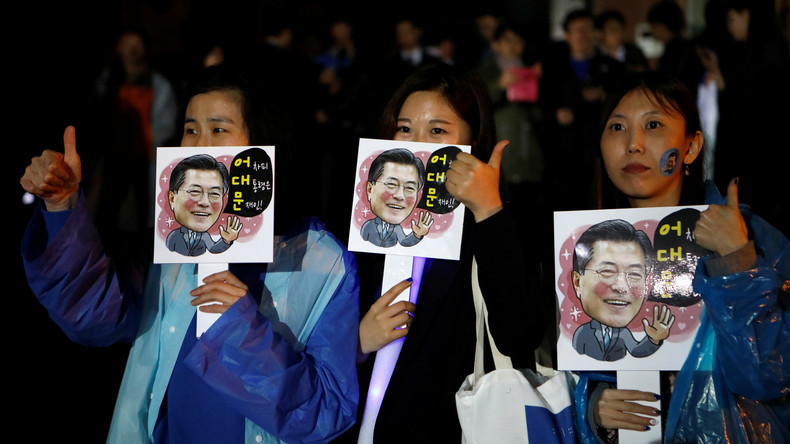 Offizielle Hochrechnungen: Mitte-Links-Kandidat Moon Jae wird neuer Präsident Südkoreas