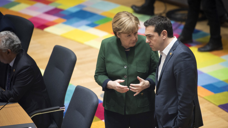Merkel und Tsipras besprechen griechischen Schuldenberg