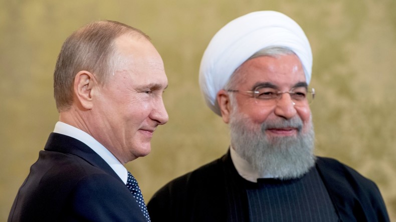 Wladimir Putin gratuliert Hassan Rohani zum Sieg bei der Präsidentenwahl im Iran