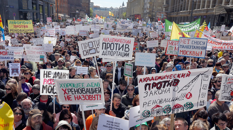 Tausende Moskauer protestieren gegen geplante Umsiedlung