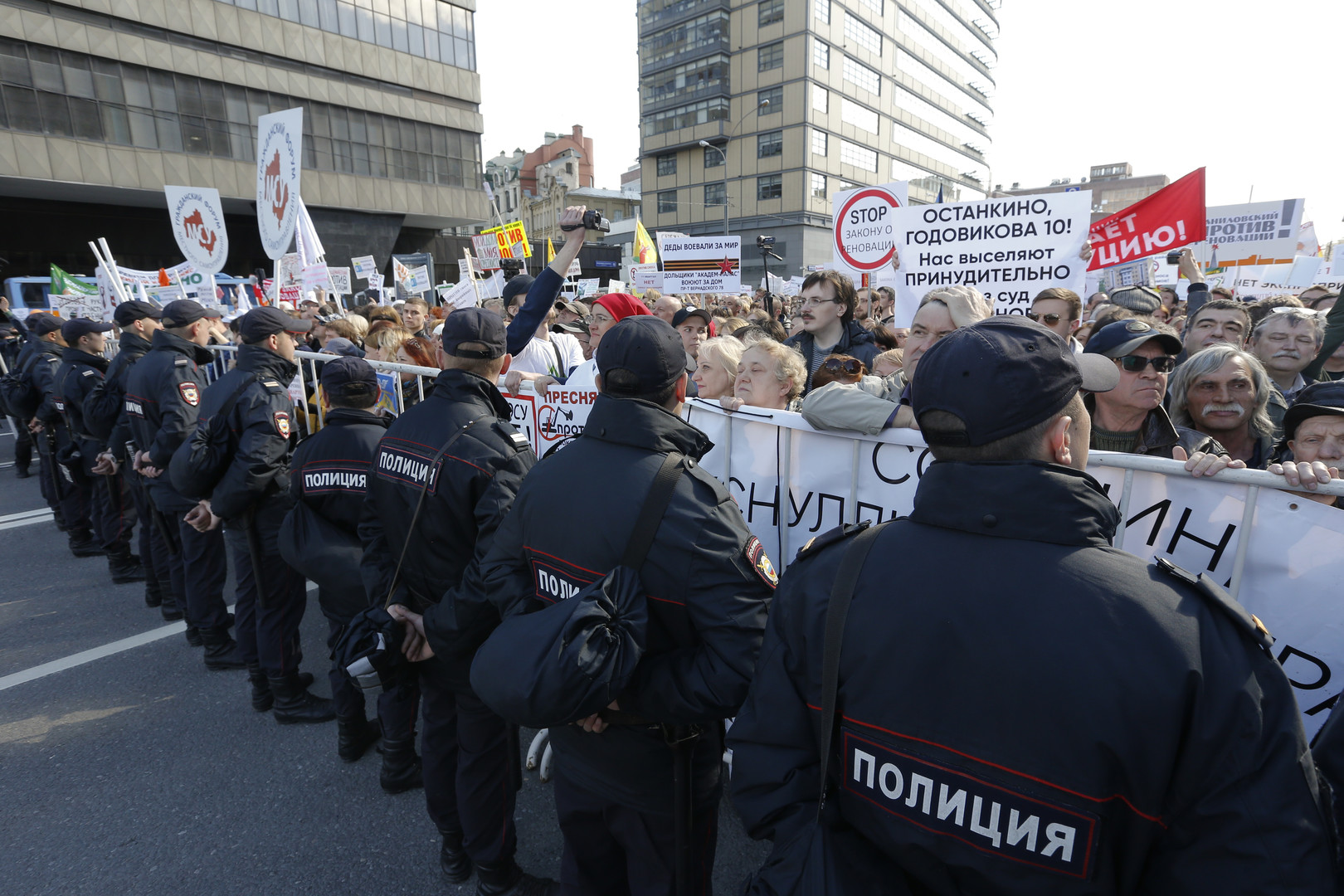 Tausende Moskauer protestieren gegen geplante Umsiedlung