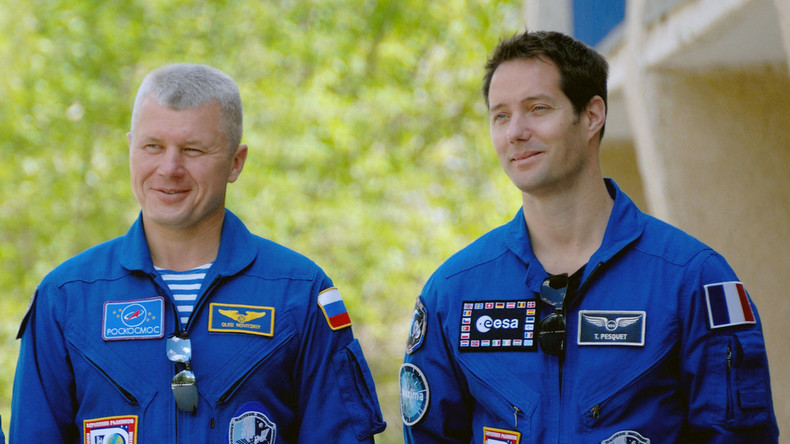 Zwei Raumfahrer fliegen von ISS zur Erde zurück