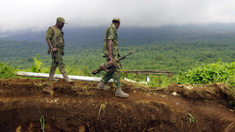 Kämpfer einer Miliz im Kongo legen Waffen nieder