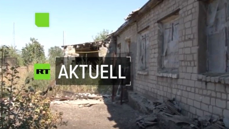 Zum wiederholten Mal beschießt die Ukrainische Armee Städte im Donbass