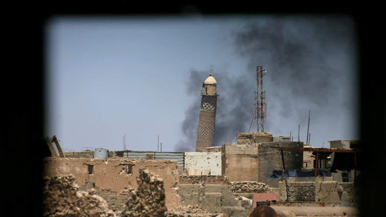 Al-Nuri-Moschee in Mossul gesprengt
