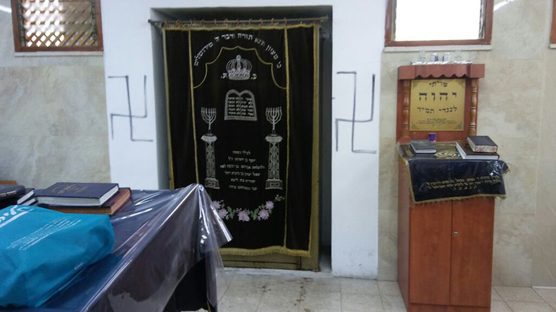 Vandalismus in Jerusalemer Synagoge: Hakenkreuze an den Wänden, Tora-Bücher verbrannt