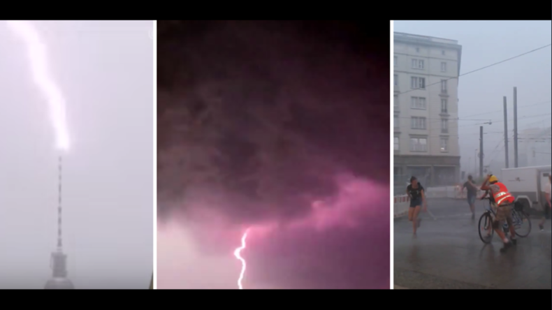 Spektakuläre Video-Aufnahmen: Schwere Unwetter in vielen Teilen Deutschlands