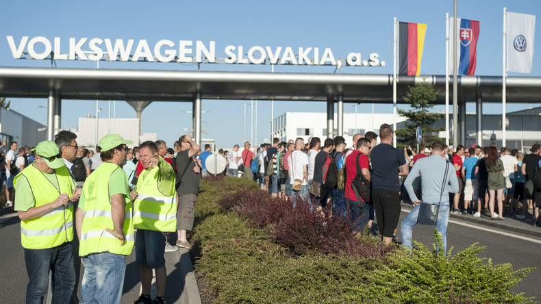 Volkswagen-Beschäftigte in der Slowakei streiken weiter