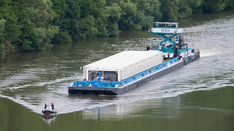Atommüll-Transport am Zwischenlager in Neckarwestheim angekommen