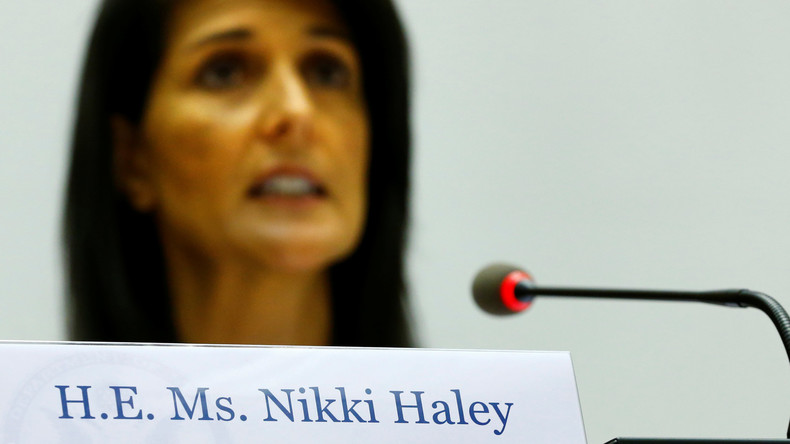 Die UN-Botschafterin der USA, Nikki Haley