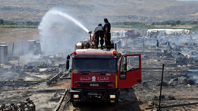 Feuer in Flüchtlingslager im Libanon tötet mindestens zwei ...