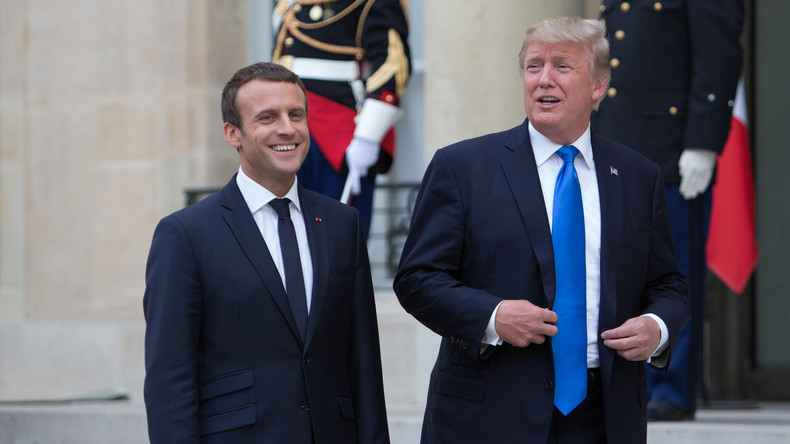 Trump und Macron demonstrieren Harmonie bei Treffen in Paris