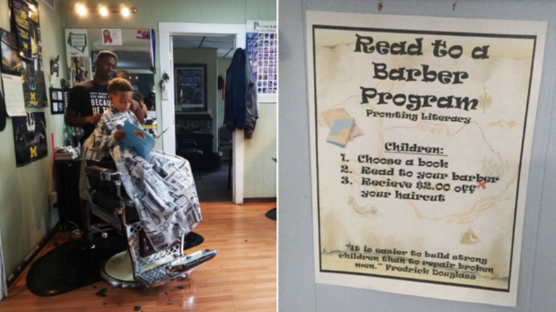 Bücher helfen sparen: Friseur gibt Kindern Rabatt fürs Vorlesen