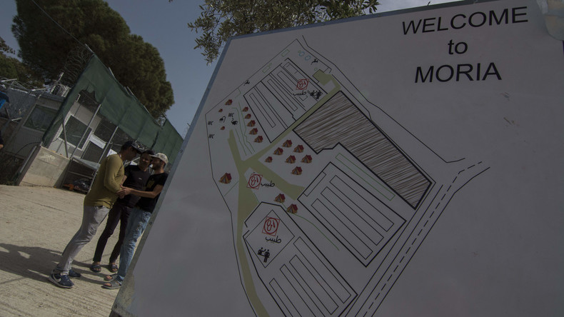 Dutzende Migranten im Flüchtlingslager auf griechischer Insel Lesbos festgenommen