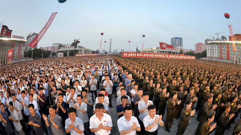 Nordkoreanische Soldaten schwören sich auf Kampfbereitschaft gegen die USA ein