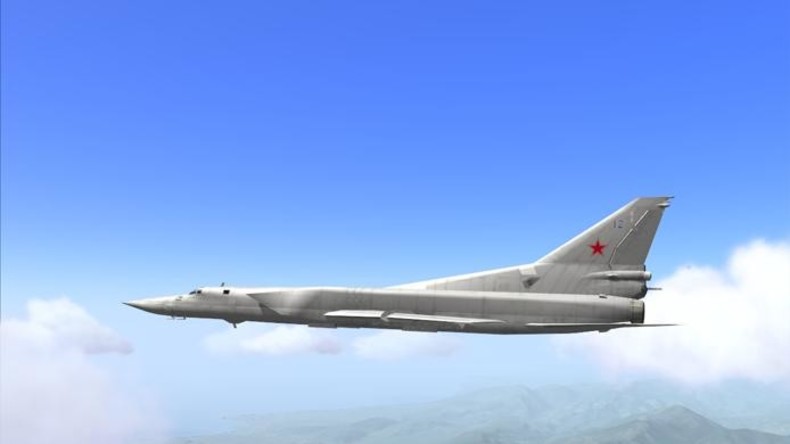 Britische Typhoon Eurofighter jagen russische TU-22-Bomber in neutralem Gebiet über Schwarzem Meer