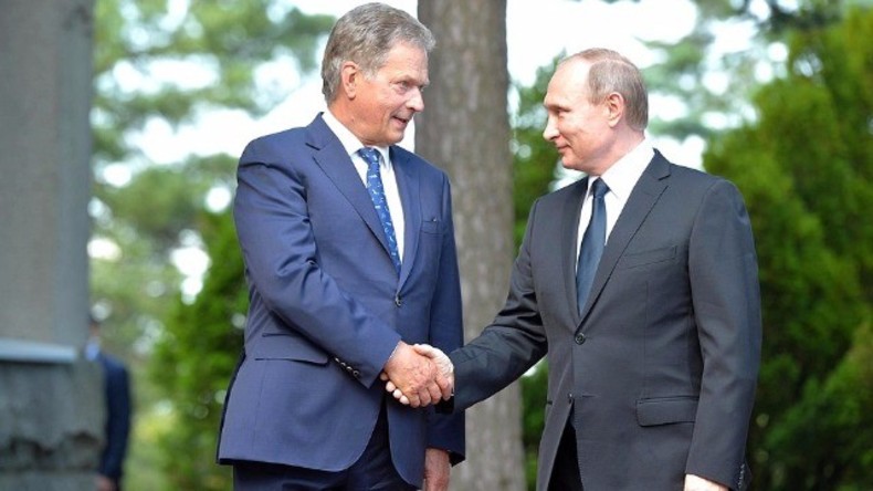 Putin hält gemeinsame Pressekonferenz mit finnischem Präsidenten Sauli Niinisto