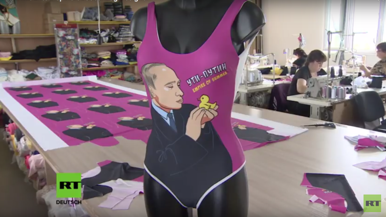 Putin mit Ente inspiriert Badeanzug-Designer