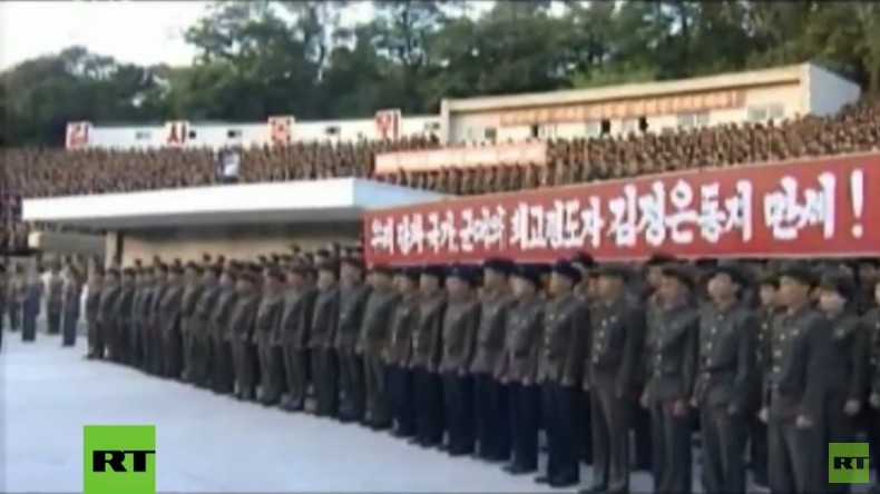 Nordkorea: Tausende Arbeiter versammeln sich gegen UN-Sanktionen und Trump-Drohungen