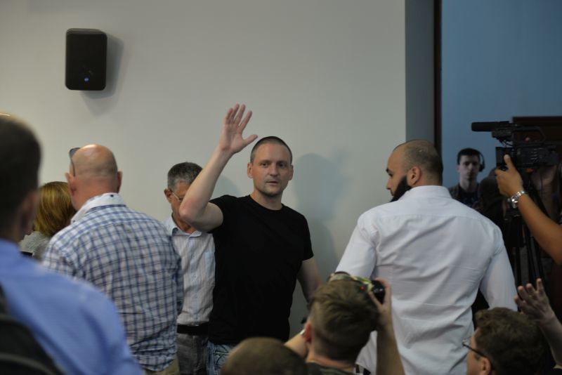 Russland: Erster Pressetermin des Links-Aktivisten Sergej Udalzow nach-vier Jahren Haft
