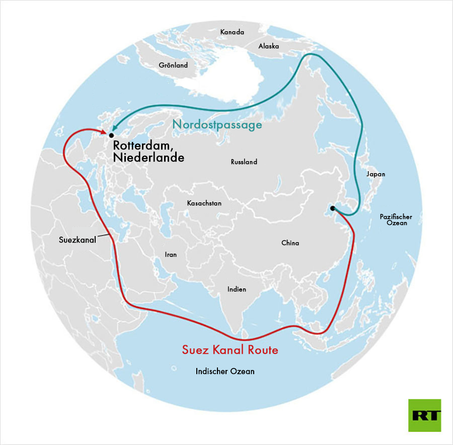 Rekord: Russischer Flüssiggastanker spart durch arktische Seeroute sechs Tage auf Weg nach Asien ein