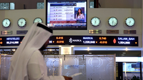 Die Börse in Dubai, Hauptstadt der Vereinigten Arabischen Emirate. Mit großzügigen finanziellen Zuwendungen verschafft sich das Königreich Einfluss auf die Außenpolitik der USA.