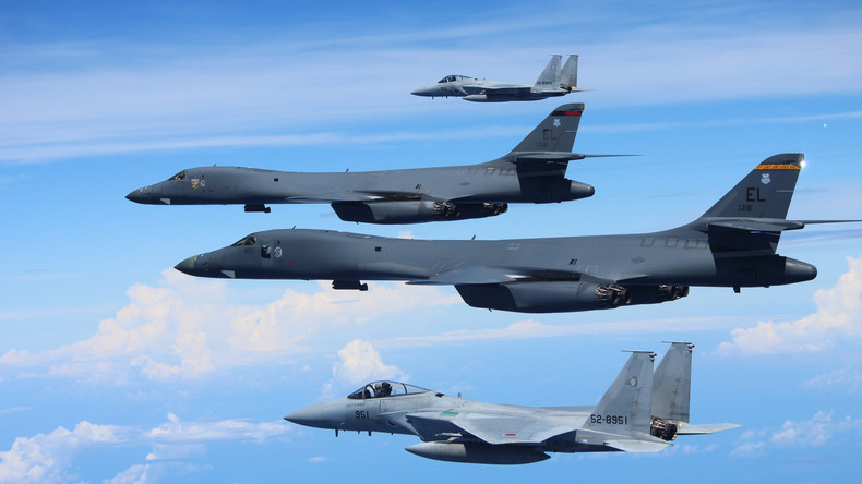 Korea-Konflikt: Strategische US-Langstrecken-Bomber B-1B trainieren Bombardierung Nordkoreas