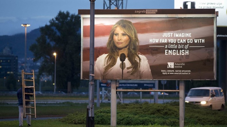 Durch Fremdsprachenunterricht zu den Sternen: Kroatische Sprachschule wirbt mit Melania Trump