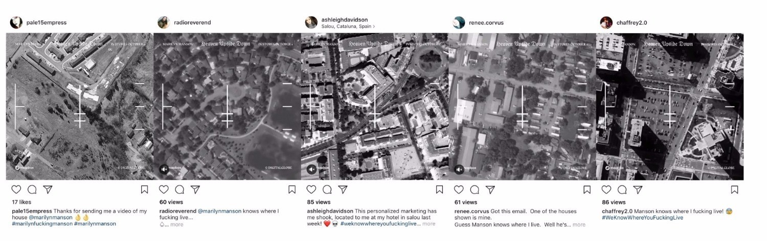 Marilyn Manson weiß, wo seine Fans wohnen: Tausende bekommen Videos von ihren Häusern