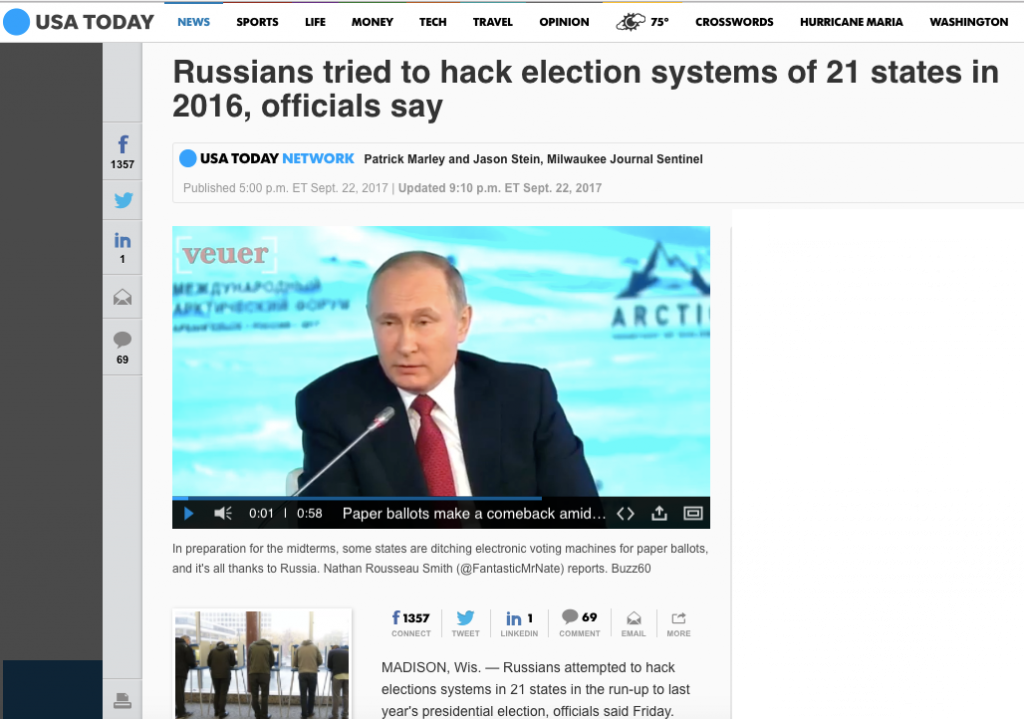 USA: Weitere „Russland hat unsere Wahlen gehackt“-Story stellt sich als erlogen heraus