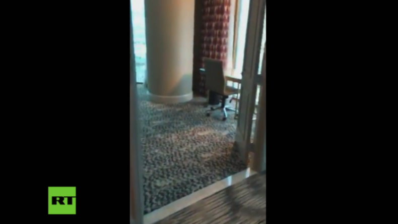Touristen-Video: Das ist der Raum, aus dem Paddock das Massaker in Las Vegas verübte