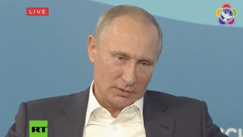 Student zu Putin: Europa und Russland werden für US-Interessen gegeneinander aufgehetzt