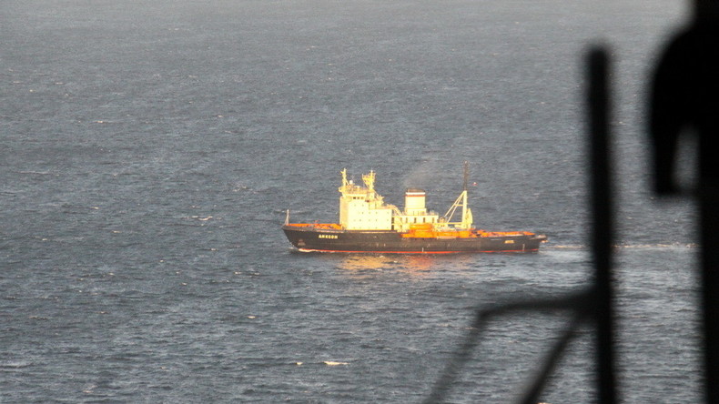 Russisches Güterschiff wegen Taifun "Lan" im Japanischen Meer in Seenot geraten