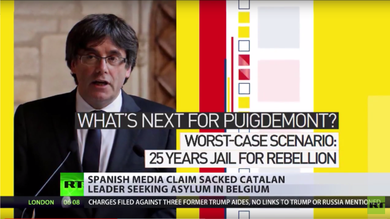 Ende der Unabhängigkeit Kataloniens: Puigdemont im "politischen Asyl" in Belgien