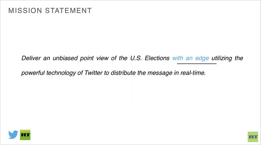 Aufgedeckt: Wie Twitter RT dazu bringen wollte, in US-Wahlen zu investieren