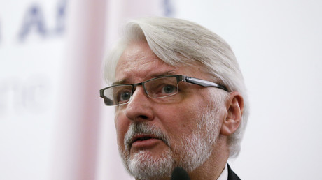 Der polnische Außenminister Waszczykowski auf einer Konferenz in Kiew (März 2017, Quelle: Reuters)