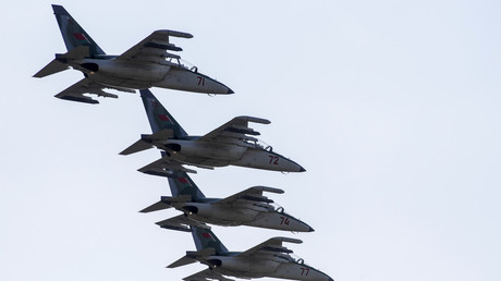 Kampfjets währen der Militärübung Zapad 2017.