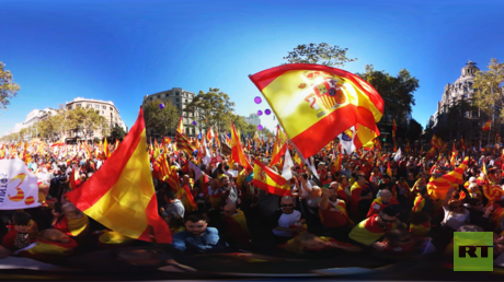 360°-Video: Über eine Million Menschen bei Kundgebung in Barcelona