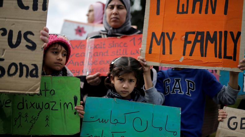 Griechenland: Syrische Frauen und Kinder fordern Familienzusammenführung durch Hungerstreik ein